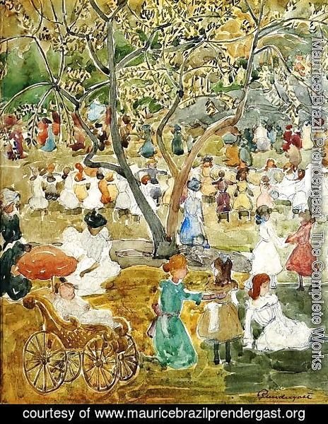Maurice Brazil Prendergast - May Party (also known as May Day, Central Park)