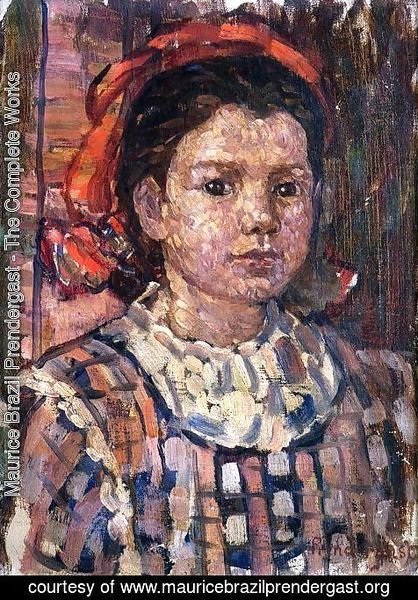Maurice Brazil Prendergast - Portrait of a Young Girl 2