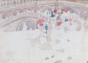 Maurice Brazil Prendergast - Umbrellas in the Rain Venice