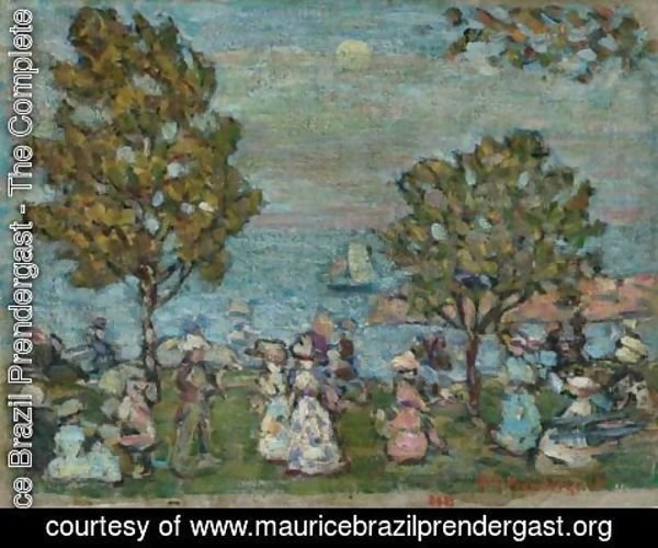 Maurice Brazil Prendergast - Late Afternoon (Moonlight At Marblehead)