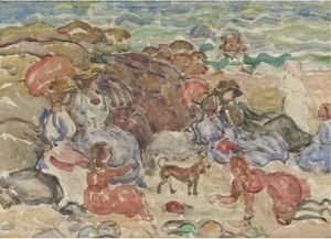 Maurice Brazil Prendergast - Figures In A Cove