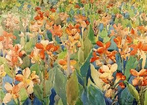 Maurice Brazil Prendergast - Bed Of Flowers Aka Cannas Or The Garden