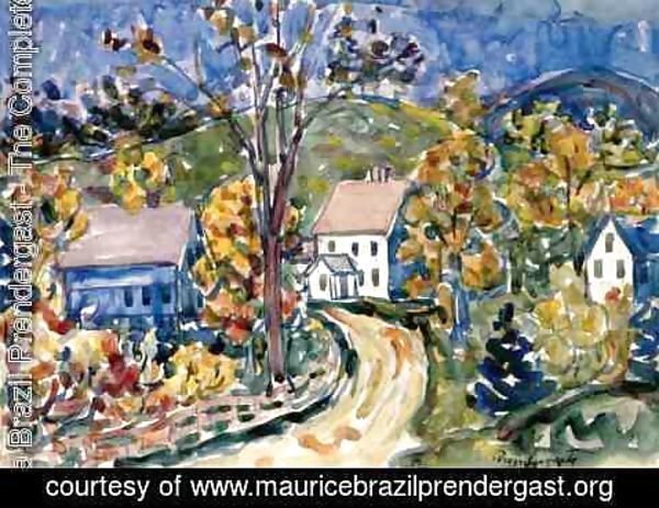 Maurice Brazil Prendergast - Country Road  New Hampshire