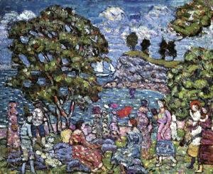 Maurice Brazil Prendergast - Cove With Figures
