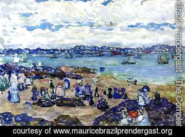 Maurice Brazil Prendergast - Figures On The Beach