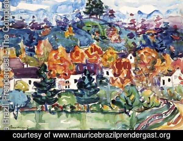 Maurice Brazil Prendergast - Hillside Village