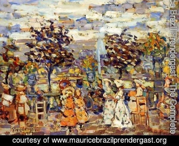Maurice Brazil Prendergast - In The Luxembourg Gardens