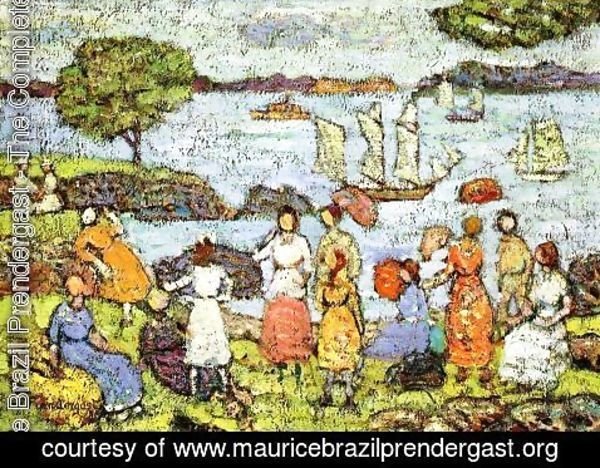 Maurice Brazil Prendergast - Late Afternoon  New England