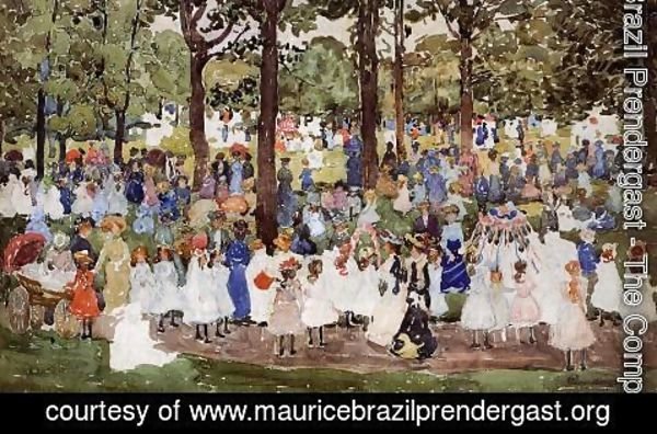 Maurice Brazil Prendergast - May Day  Central Park Aka Central Park Or Children In The Park