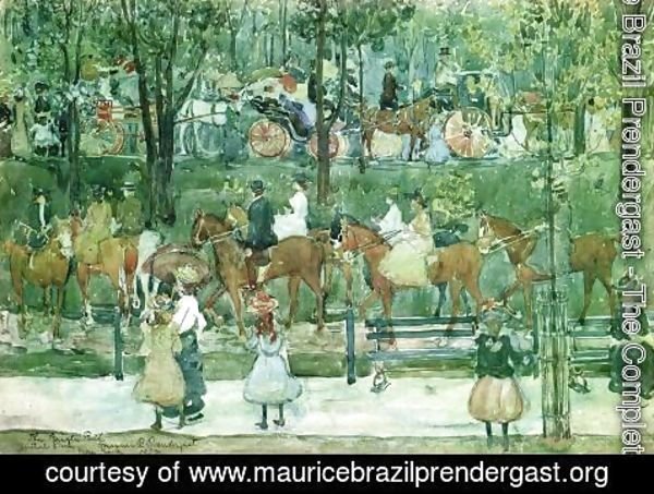 Maurice Brazil Prendergast - The Bridle Path  Central Park