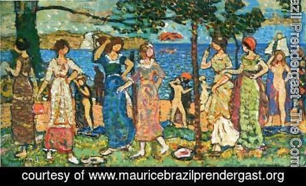 Maurice Brazil Prendergast - Women At Seashore