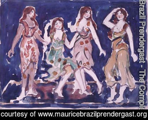 Maurice Brazil Prendergast - Four Dancers