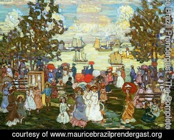 Maurice Brazil Prendergast - Salem Willows (also known as The Promenade, Salem Harbor)