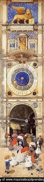 Maurice Brazil Prendergast - St. Mark's Square, Venice (The Clock Tower)