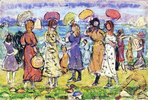 Maurice Brazil Prendergast - Sunny Day at the Beach