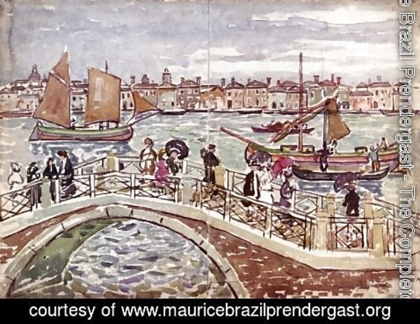 Maurice Brazil Prendergast - View of Venice (also known as Giudecca from The Zattere)