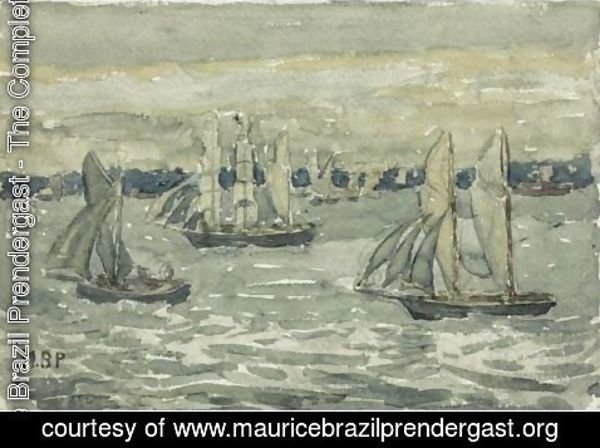 Maurice Brazil Prendergast - A Grey Day, Boston Harbor