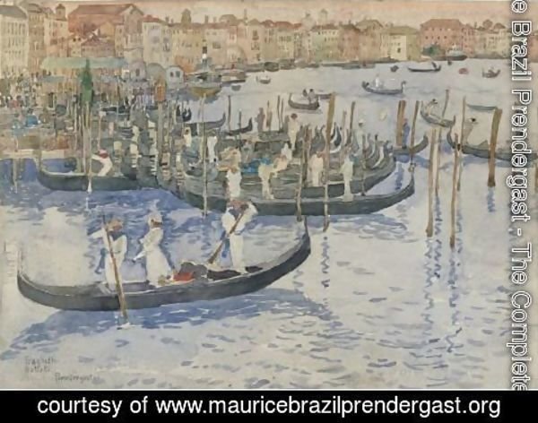 Maurice Brazil Prendergast - Venice Traghetti-Battelli