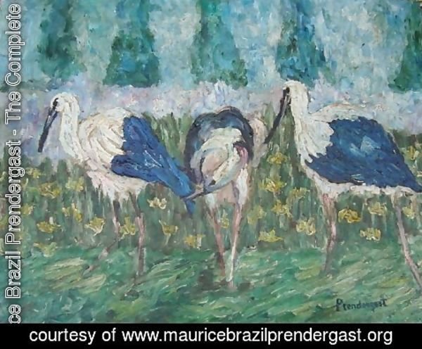 Maurice Brazil Prendergast - Storks