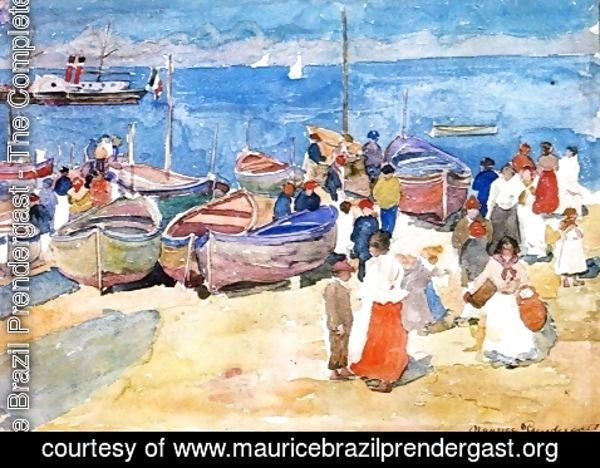 Maurice Brazil Prendergast - At The Shore (Capri)