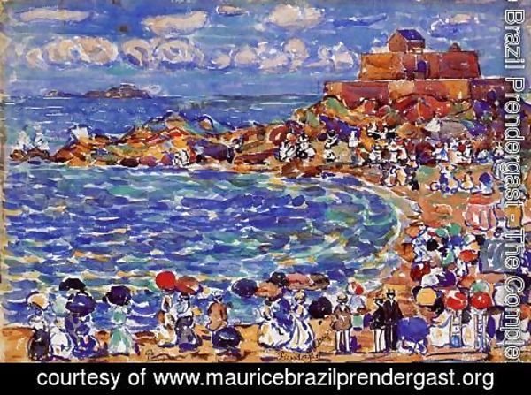 Maurice Brazil Prendergast - Beach  St  Malo2