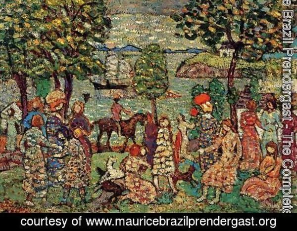 Maurice Brazil Prendergast - Fantasy Aka Landscape With Figures