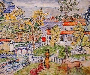 Maurice Brazil Prendergast - Figures And Donkeys Aka Fantasy With Horse