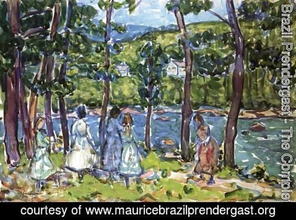 Maurice Brazil Prendergast - Girls On The Riverbank