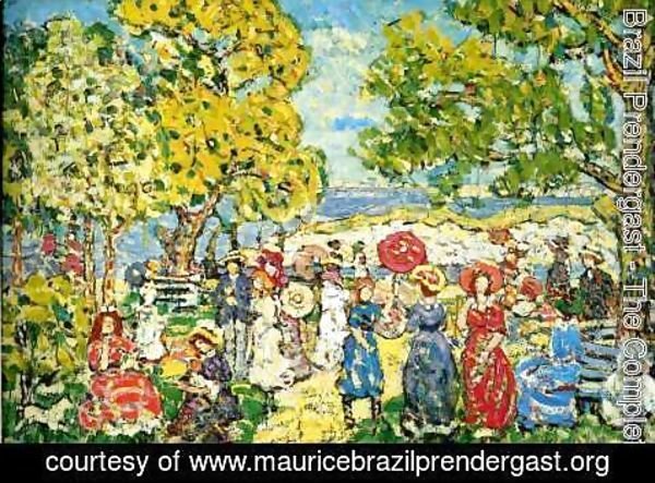 Maurice Brazil Prendergast - Landscape With Figures