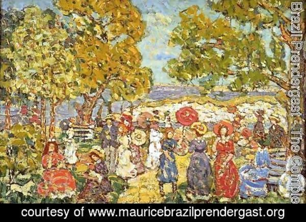 Maurice Brazil Prendergast - Landscape With Figures3