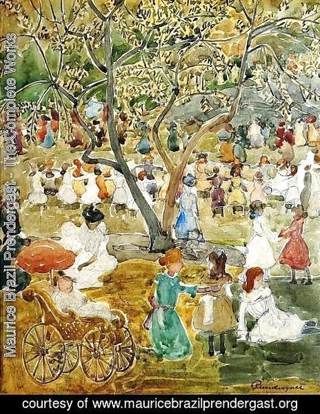 Maurice Brazil Prendergast - May Party Aka May Day  Central Park
