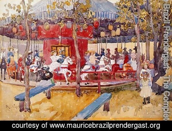 Maurice Brazil Prendergast - Merry Go Round  Nahant