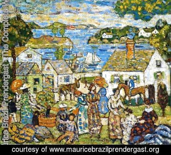 Maurice Brazil Prendergast - New England Harbor