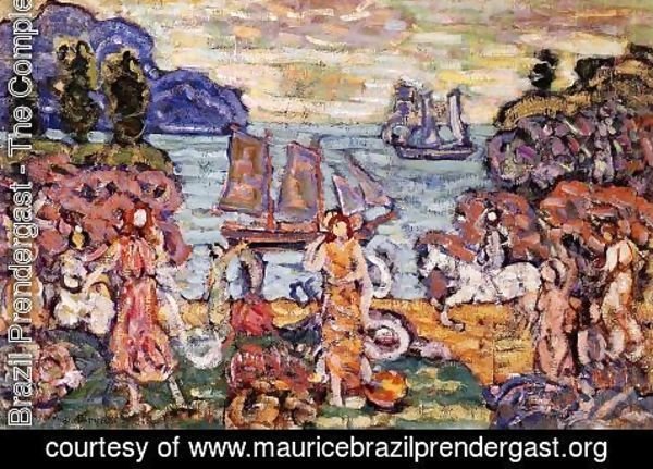 Maurice Brazil Prendergast - On The Shore
