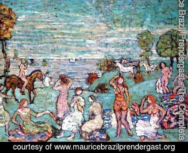 Maurice Brazil Prendergast - Picnic By The Sea