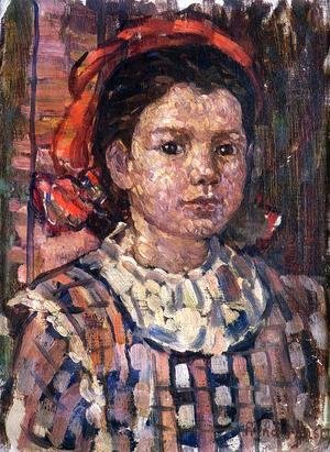 Maurice Brazil Prendergast - Portrait Of A Young Girl