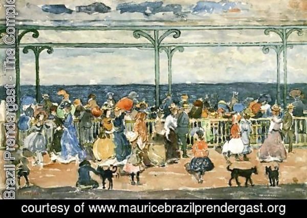 Maurice Brazil Prendergast - Promenade At Nantasket