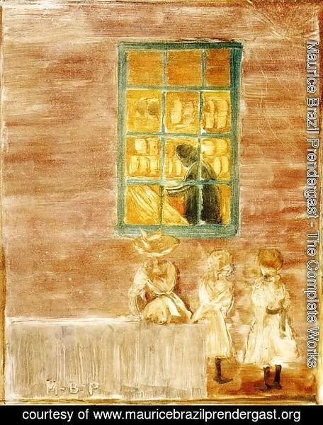 Maurice Brazil Prendergast - Shadow Aka Children By A Window