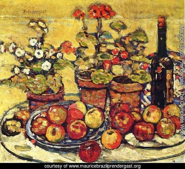Still Life   Fruit And Flowers