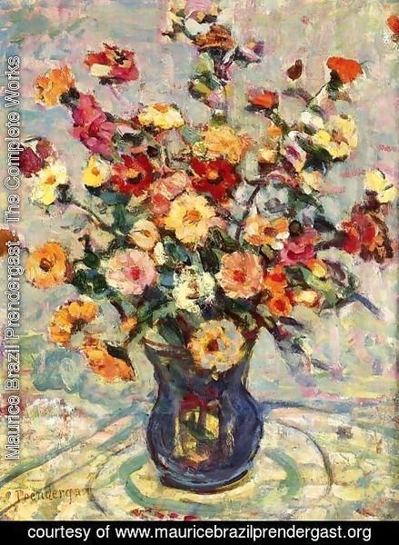Maurice Brazil Prendergast - Still Life With Flowers