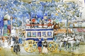 Maurice Brazil Prendergast - The Paris Omnibus