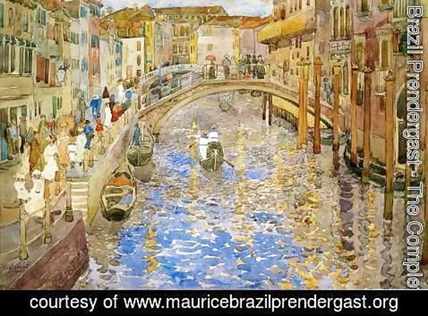 Maurice Brazil Prendergast - Venetian Canal Scene