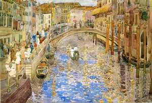 Maurice Brazil Prendergast - Venetian Canal Scene
