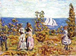 Maurice Brazil Prendergast - Viewing The Sailboat